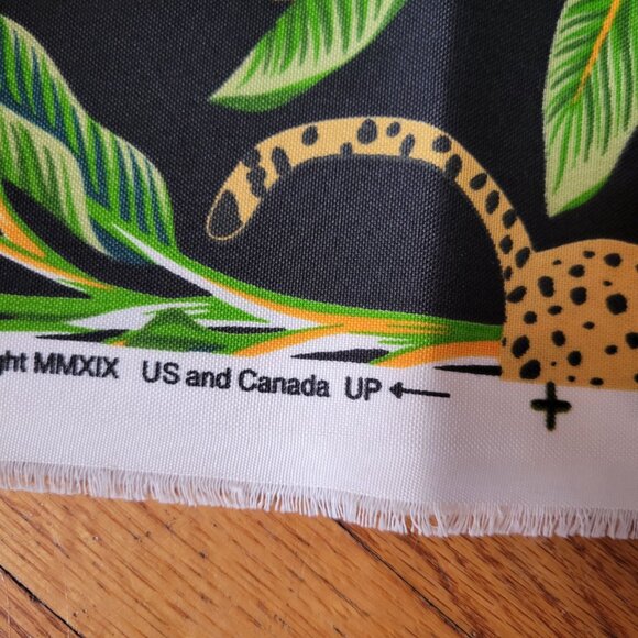 Richloom Solarium Original‎ Screen Print Design Leopard Jungle Print Fabric USA - Picture 5 of 6